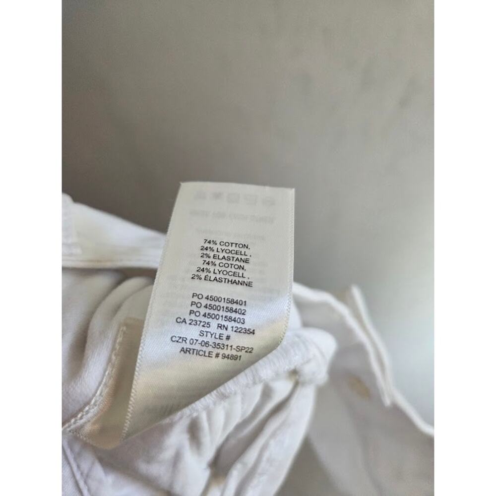 Wilfred Free Aritzia "Picture"White Straight Leg Cargo Cotton Jeans size 10 - Picture 10 of 10